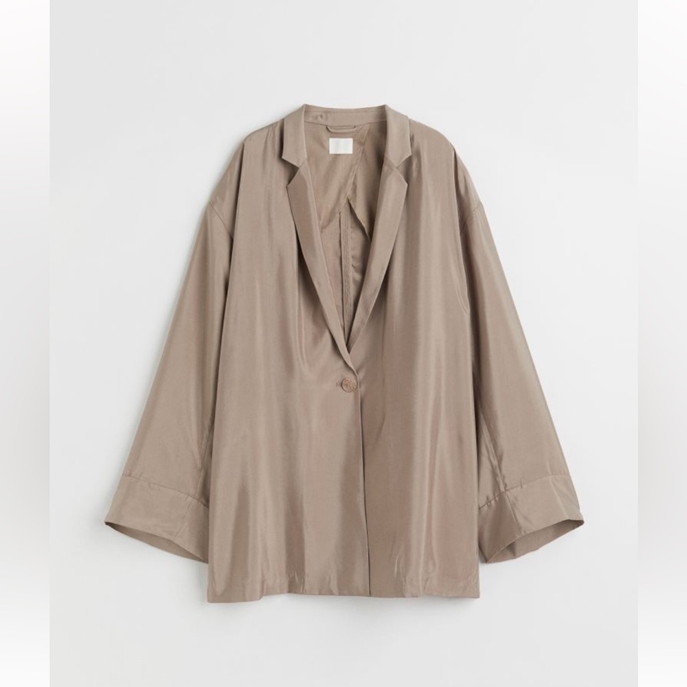 Oversized single breasted jacket/ kimono